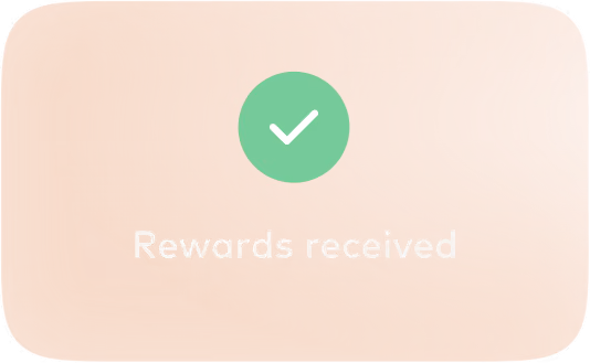 BVNK Earn UI card confirming rewards received on stablecoin balances.
