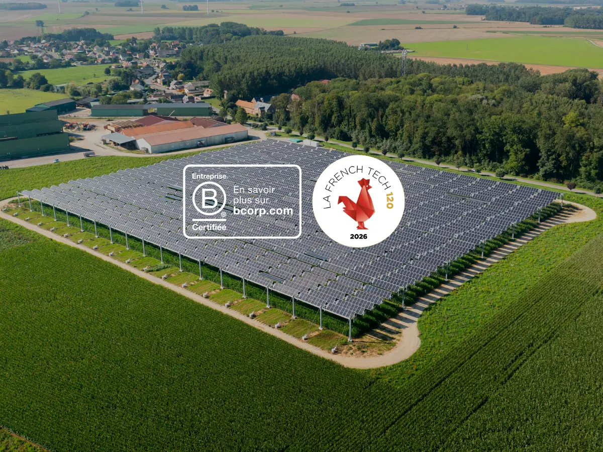 Inauguration de la 1ère canopée agricole irriguée à Brouchy