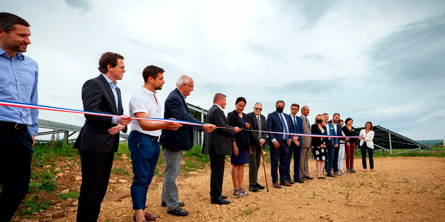 TSE is proud to inaugurate the 2nd largest photovoltaic power plant in France