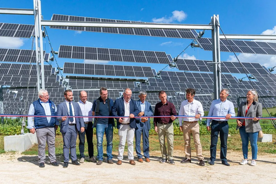 TSE inaugurates its first agrivoltaic pilot site in Amance