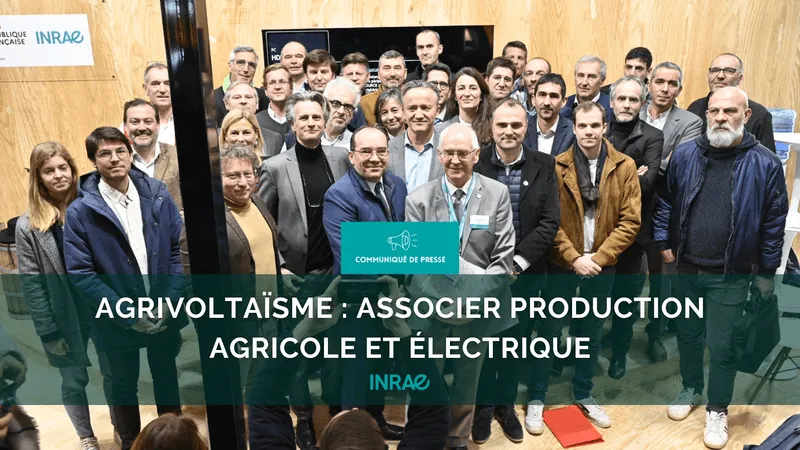 TSE is a member of INRAE's national center for research, innovation and education on agrivoltaics