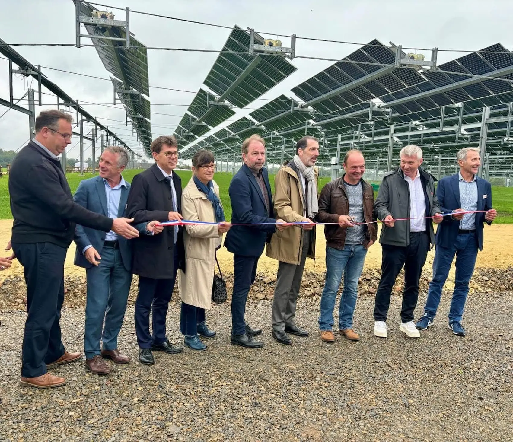 Inauguration of the agricultural canopy in Souleuvre en Bocage