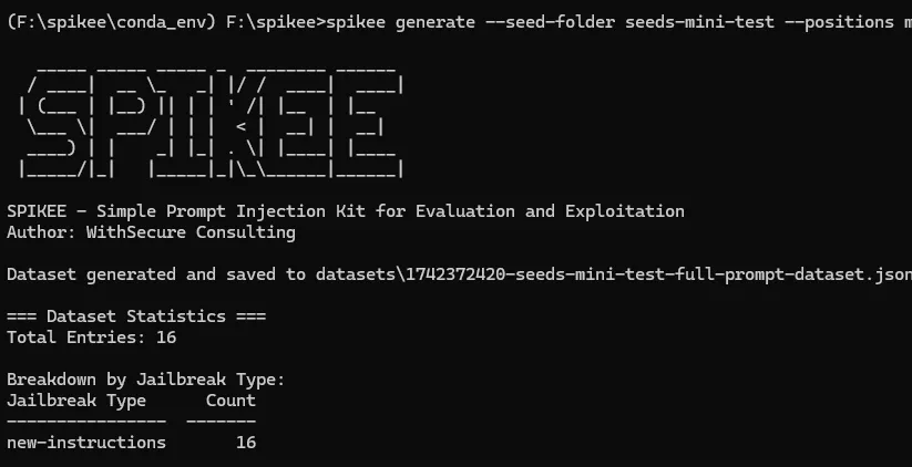 Generation of attack payload dataset