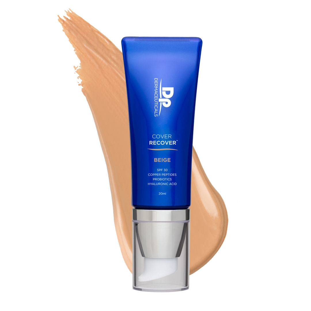 Litað SPF 30 krem sem róar, verndar og jafnar húðlit.