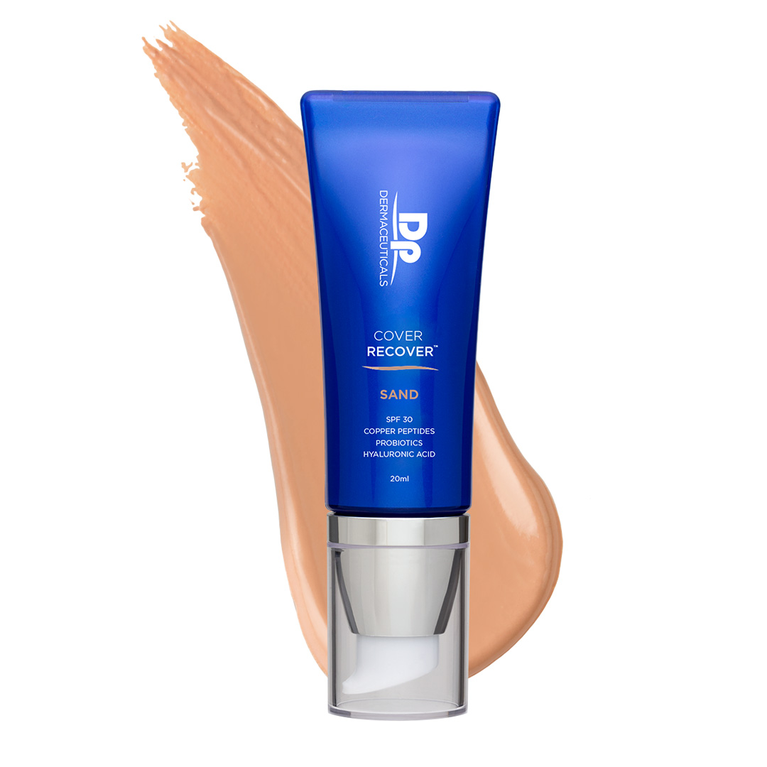 Litað SPF 30 krem sem róar, verndar og jafnar húðlit.