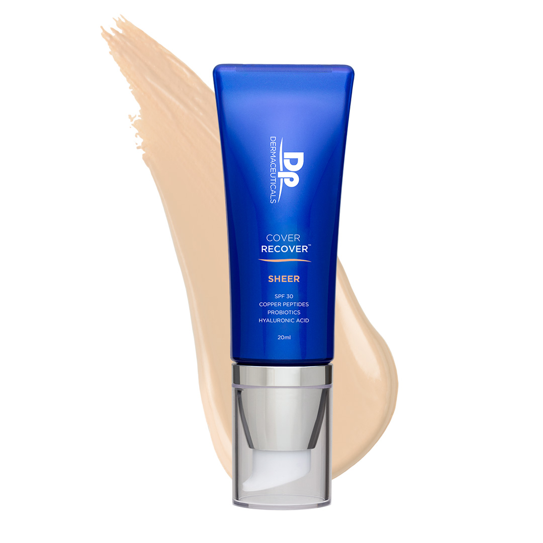 Litað SPF 30 krem sem róar, verndar og jafnar húðlit.