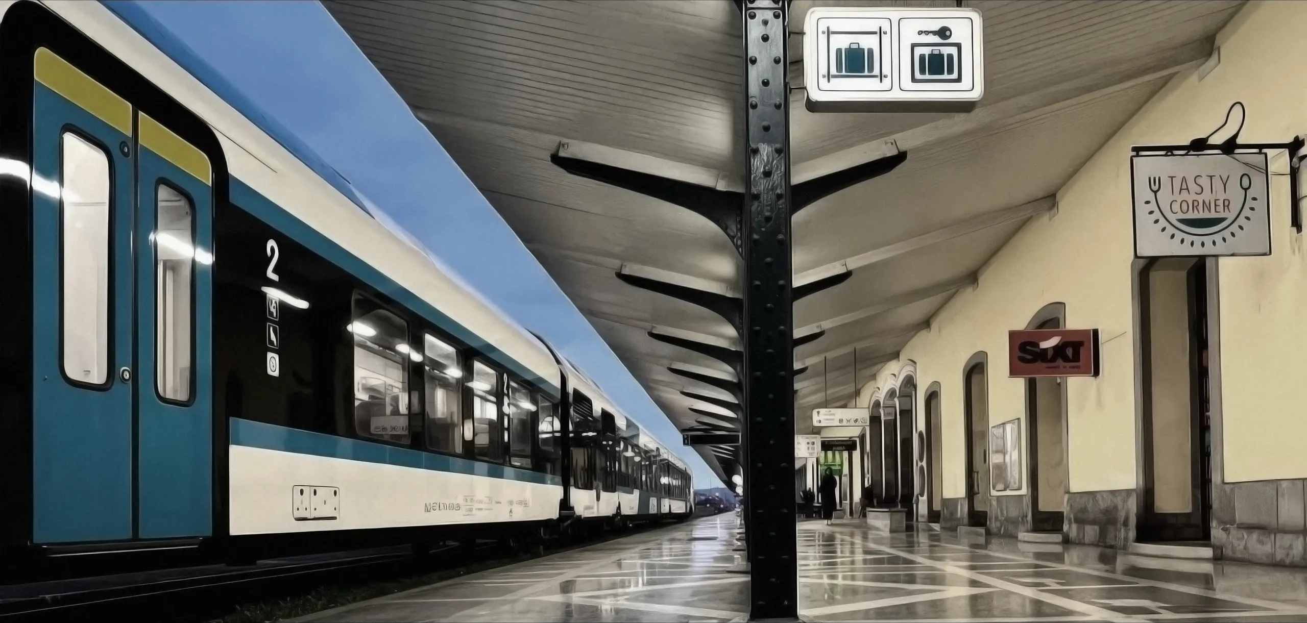 Railway station platform