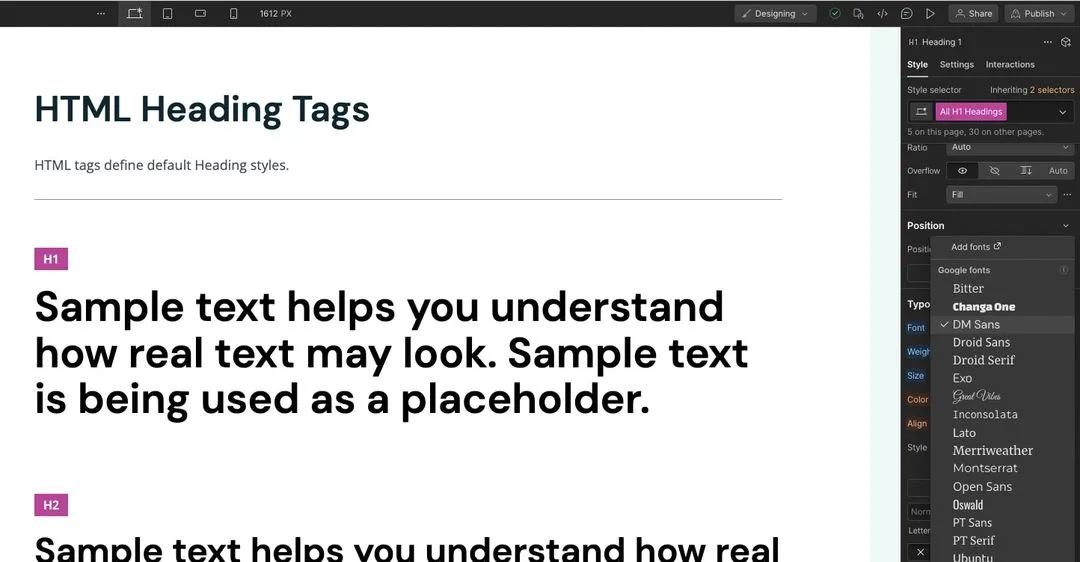 template example image