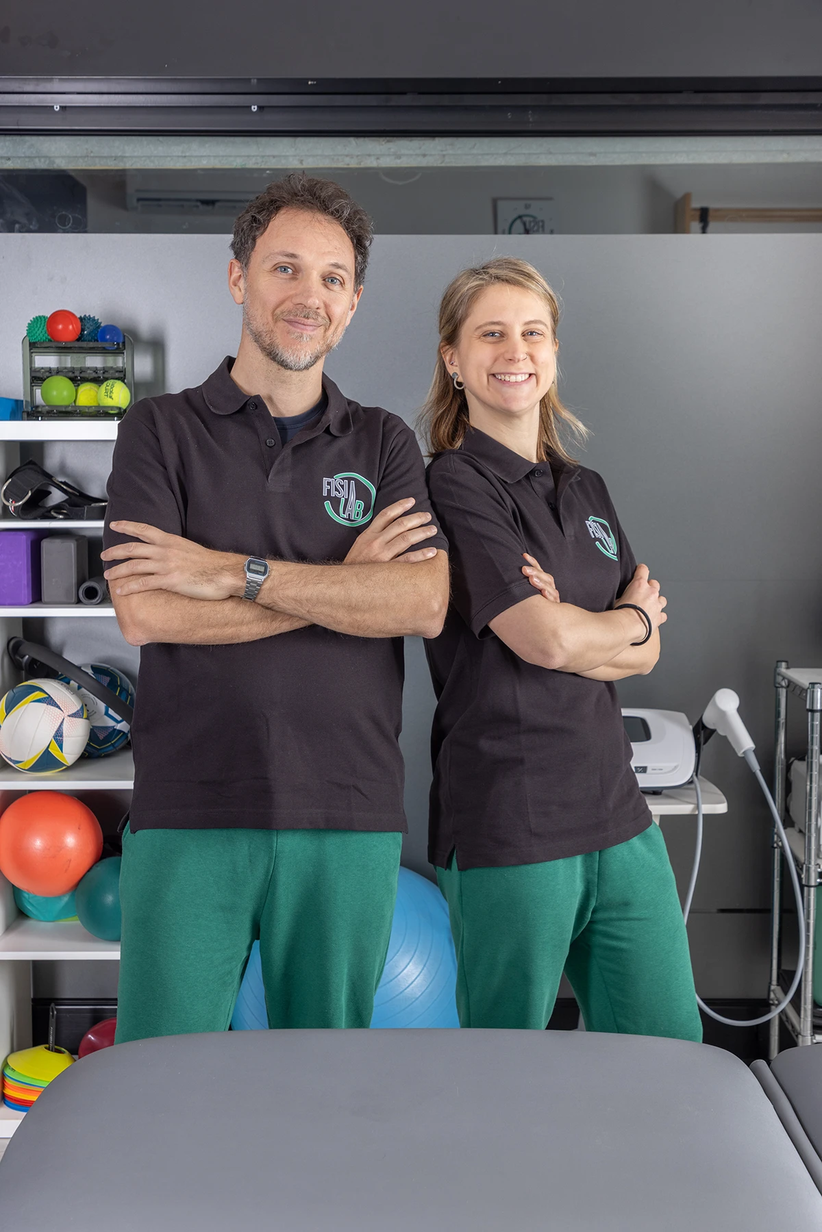Daniele Luison e Marta Pedroli, fisioterapisti di FisiaLab