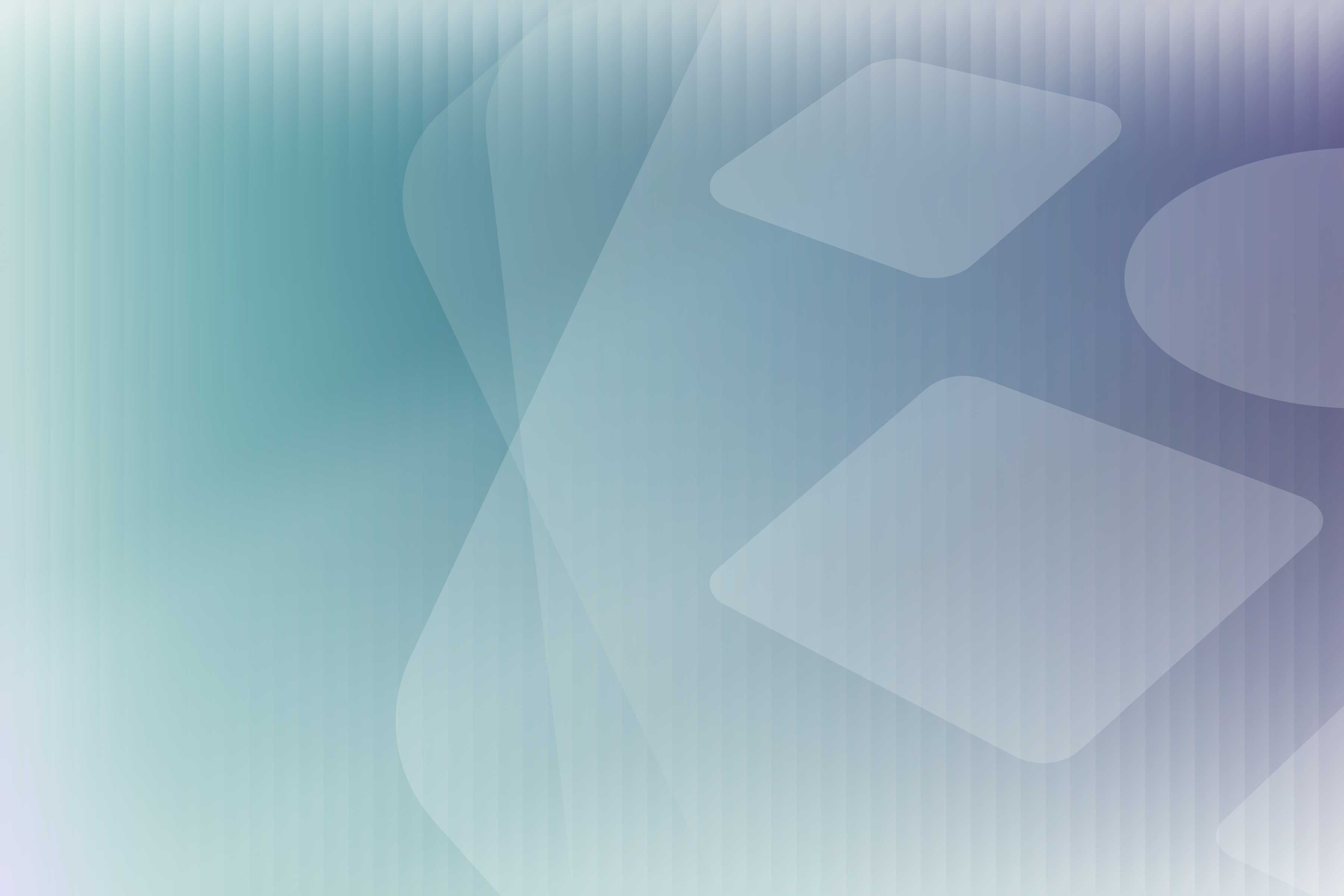 Abstract background with layered translucent rounded rectangles and circles in soft blue and purple tones.