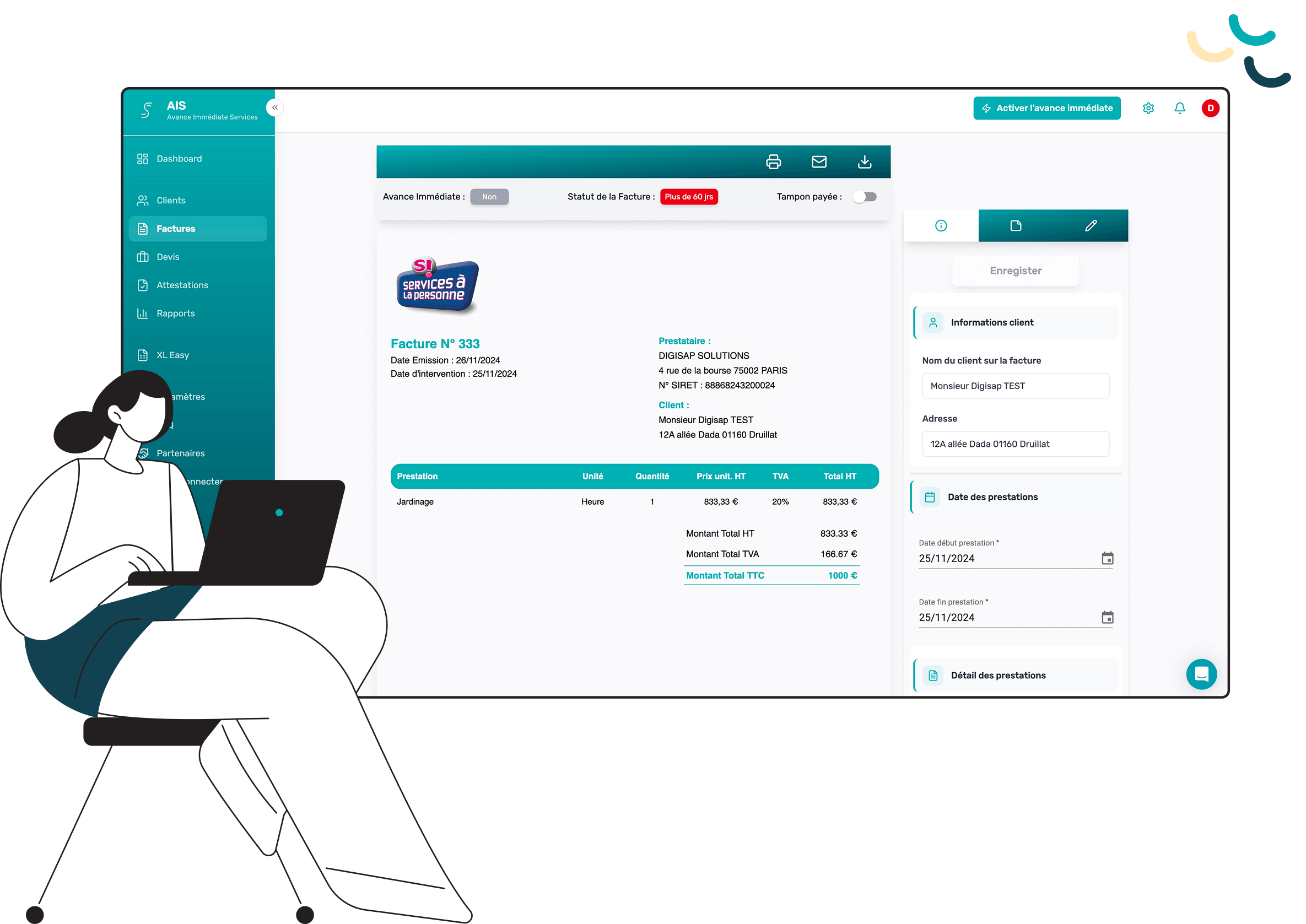 Logiciel de facturation dédié aux professionnels SAP