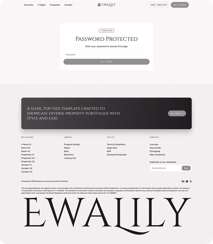 Real Estate Webflow template