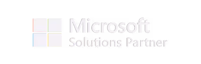 Microsoft-Logo mit dem Text 'Solutions Partner'.