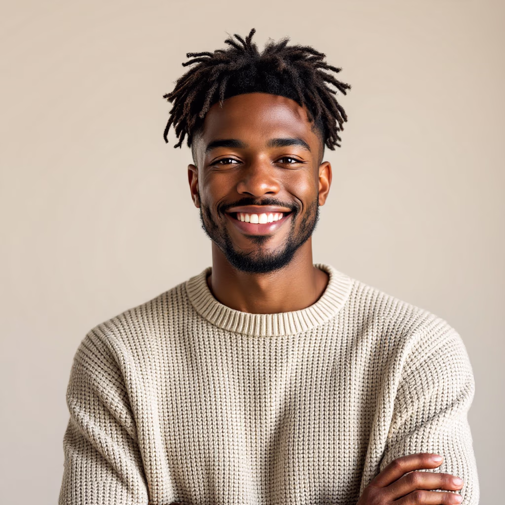 [headshot] image of customer (for a roofing contractor)