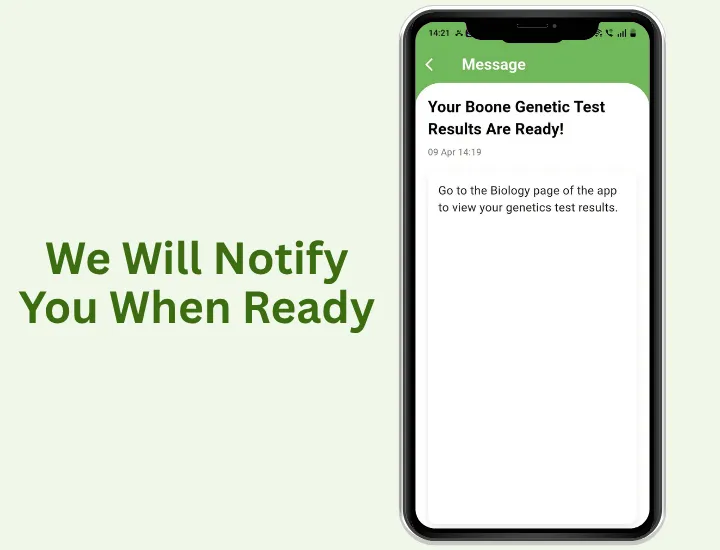 We'll notify you on receipt