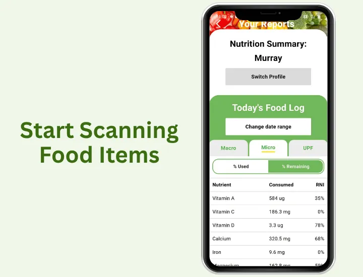 Start logging your food