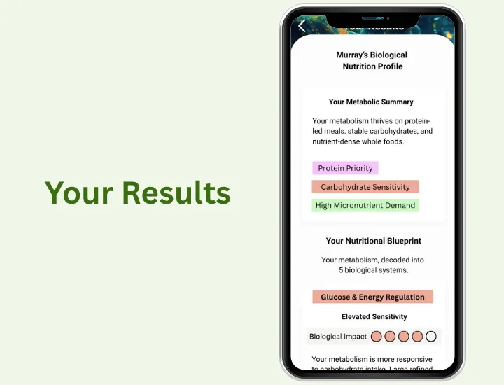 Your DNA results in the app