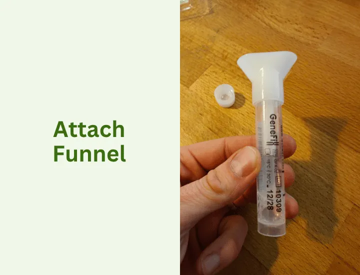 Attach the funnel