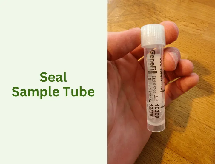 Seal the tube