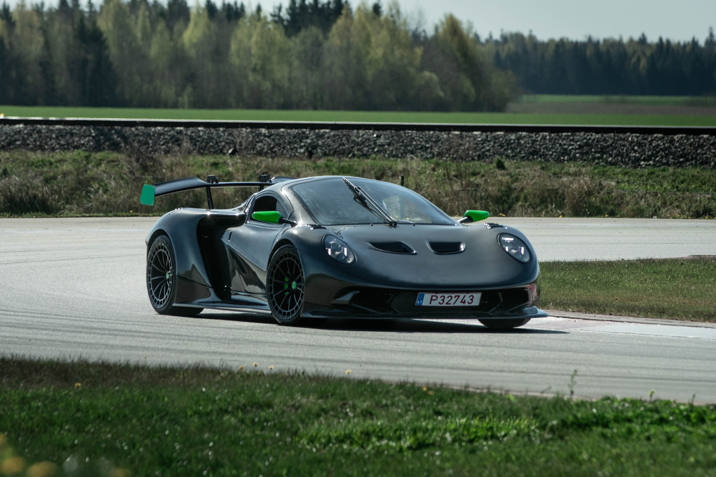 Rhino RR01 supercar driving on track