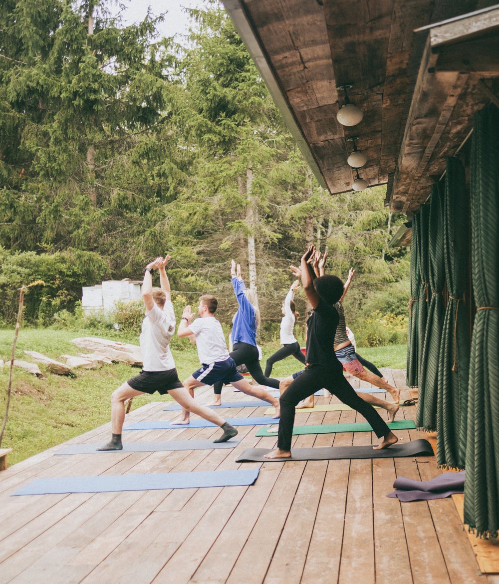 Morning yoga