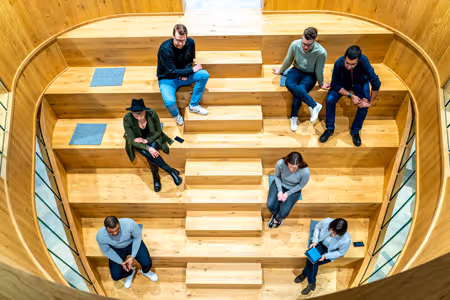 Treppe im STEPS Coworking Space Gronau