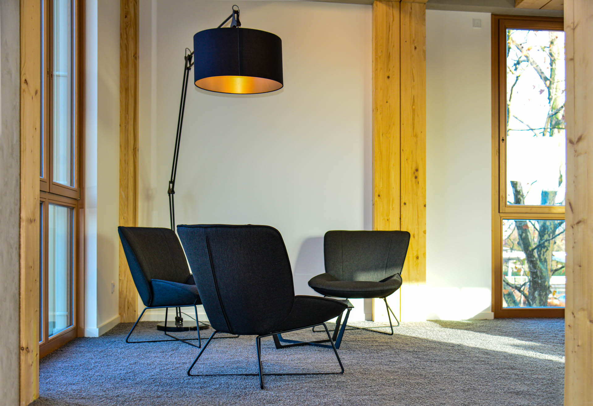 Champagnerzimmer Innenansicht mit Konferenztisch