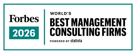 Forbes 2026 World's Best Management Consulting Firms badge powered by Statista.