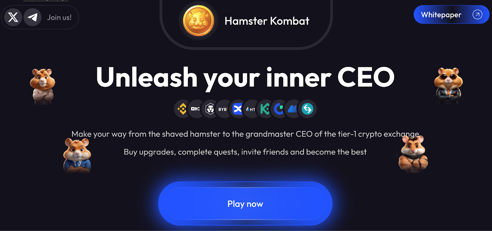 Hamster Kombat mini app telegram
