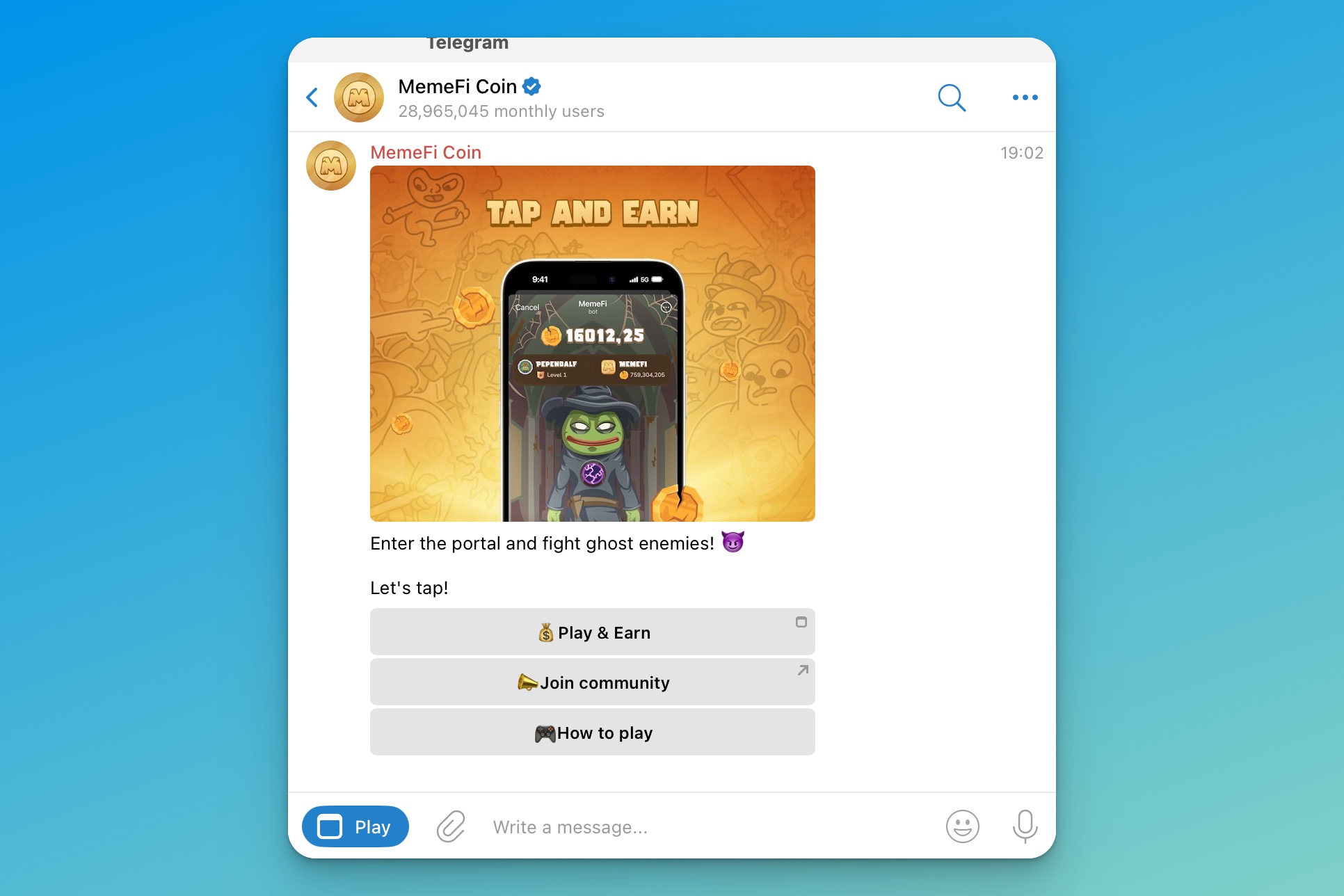 MemeFi Coin 2 Telegram Mini app crypto