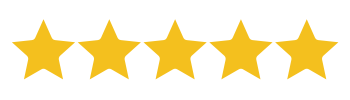 5 star rating from a client review