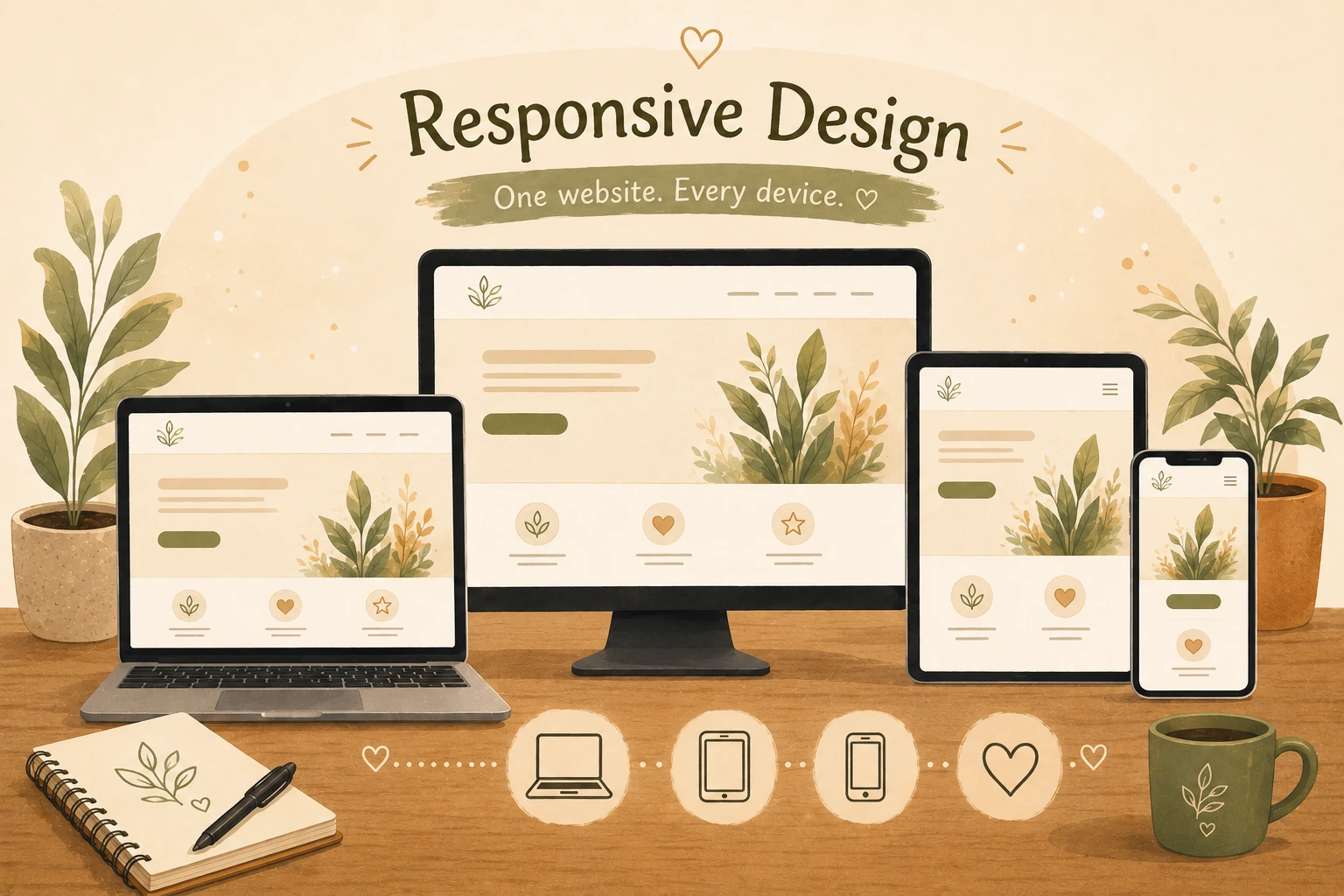 An image showing responsive design