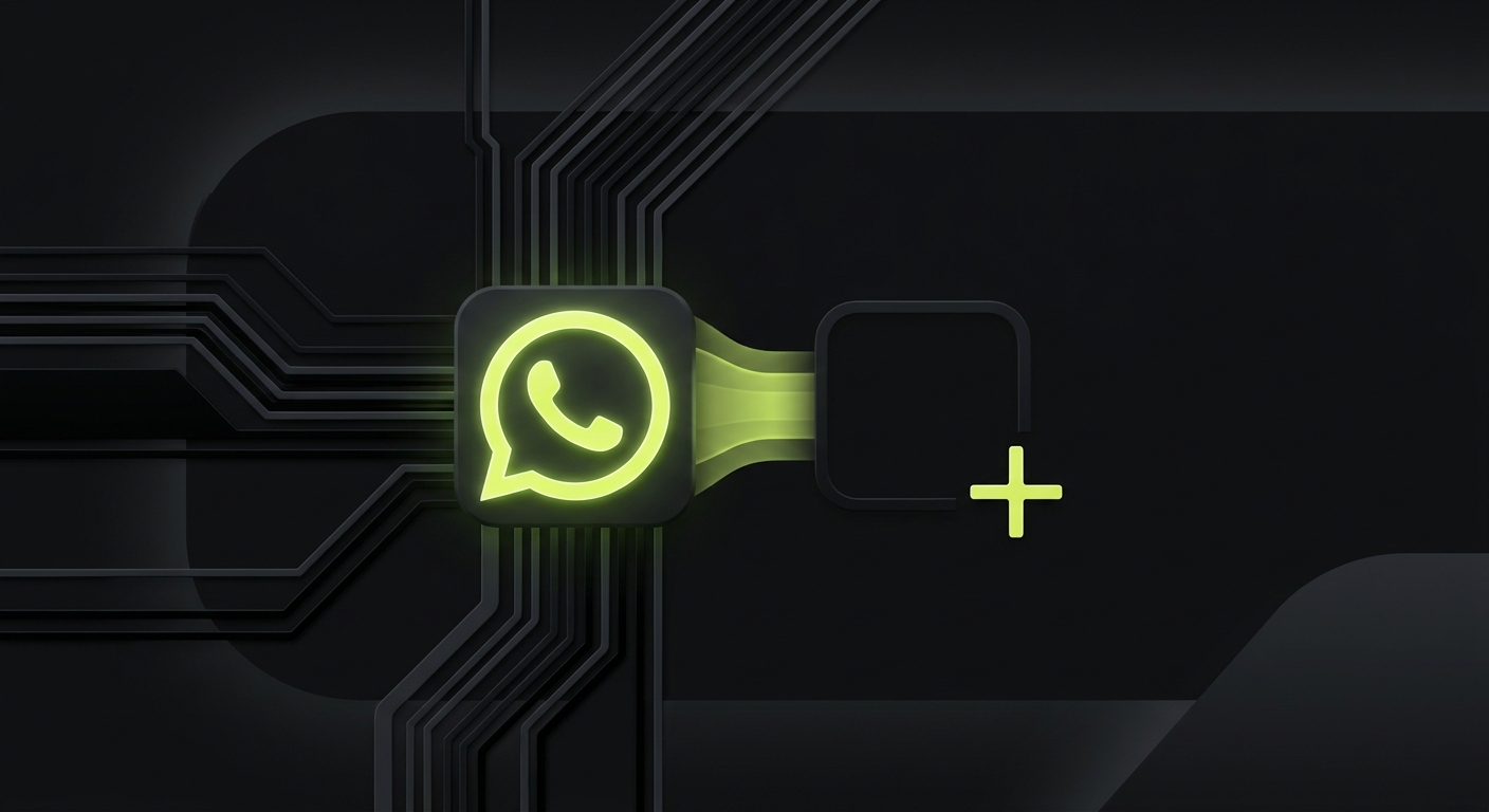 Illustration for add whatsapp logo