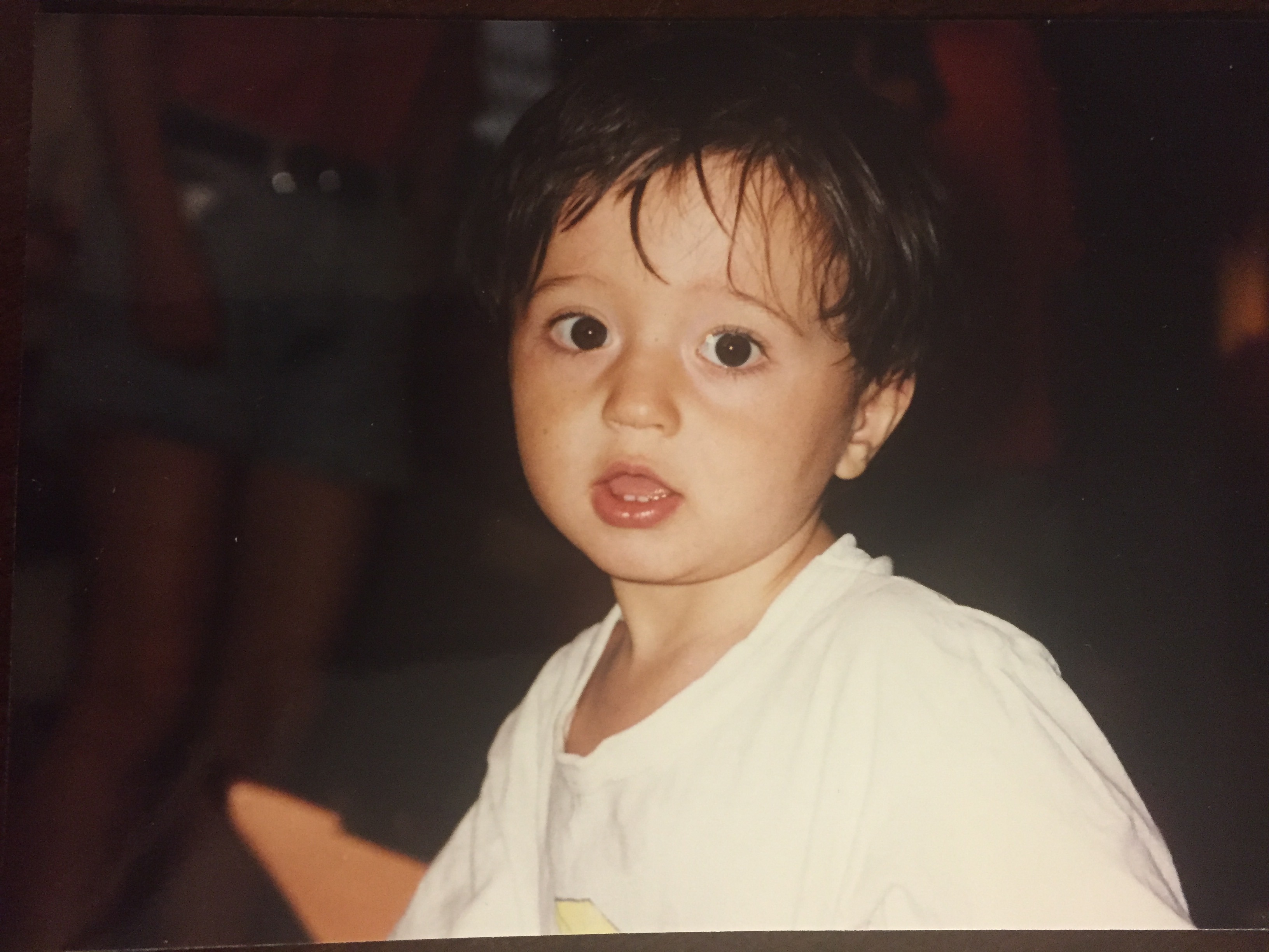 Oren as a young child