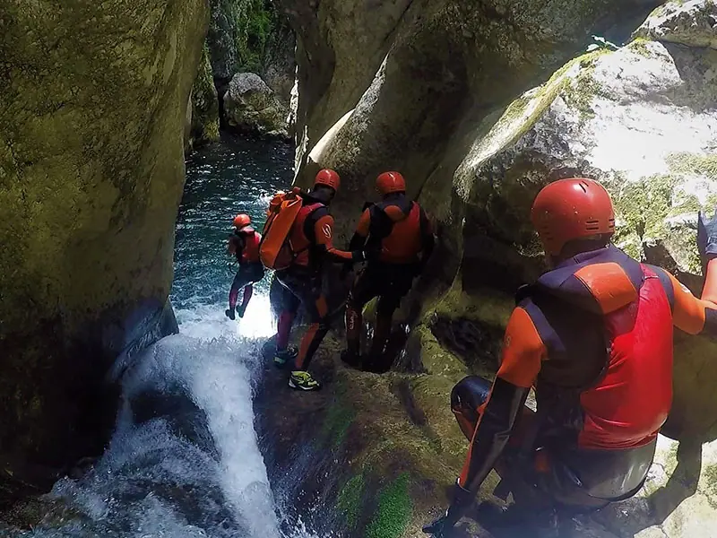 Canyoning adventure in Nevidio canyon, guided tour Bosnia and Herzegovin