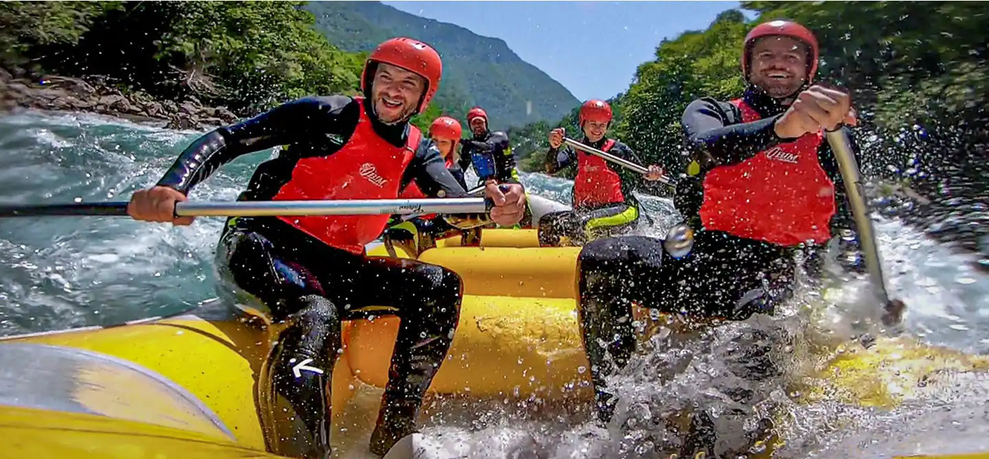 Extreme white water rafting on Tara River canyon, the deepest canyon in Europe, Bosnia