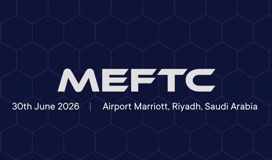 MEFTC event text with date 30th June 2026 and location Airport Marriott Riyadh Saudi Arabia