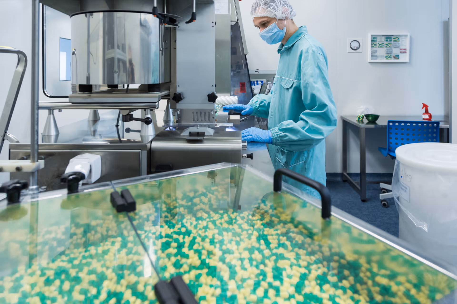 Eine Produktionsstätte von Pharmazeutischen Produkten
