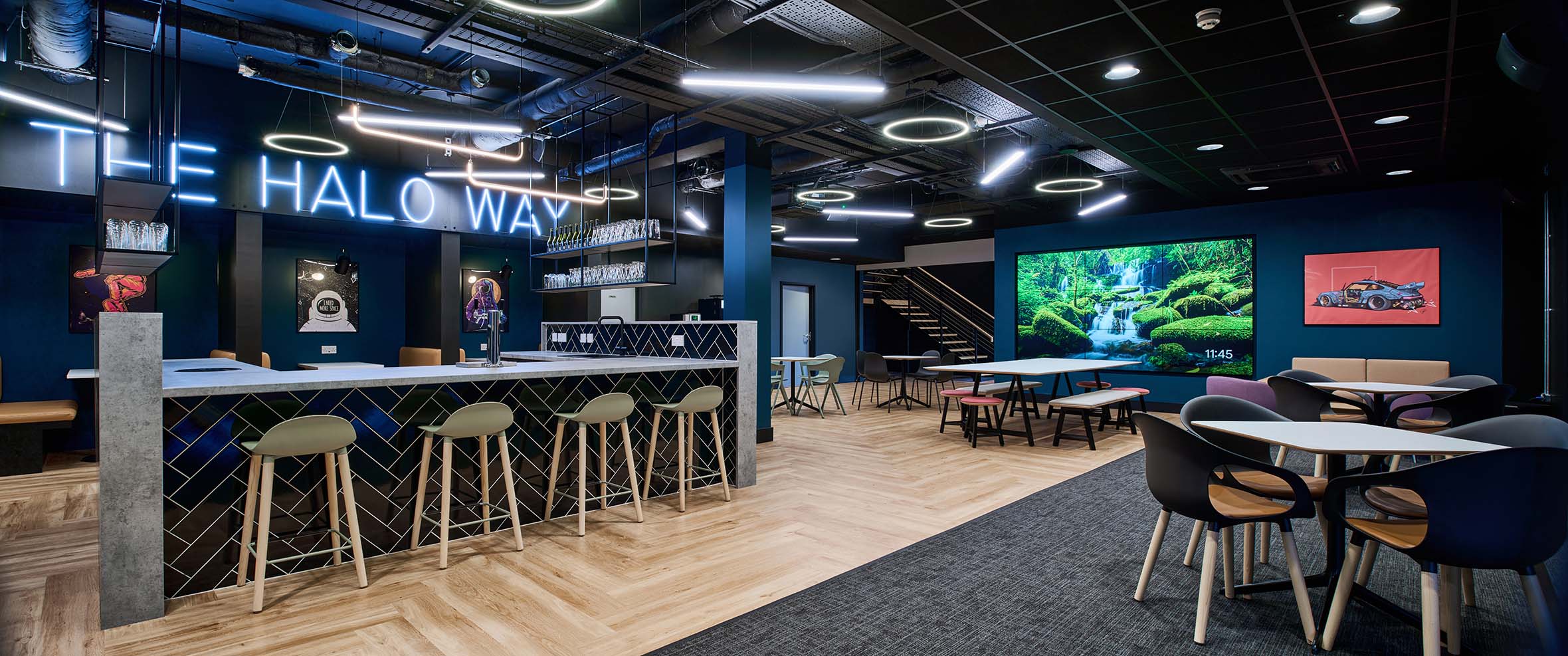 The wider Halo office floor, with teams working across different parts of the business