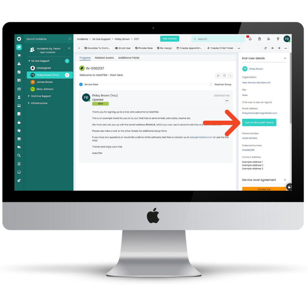 Integrate Microsoft Teams with ITSM