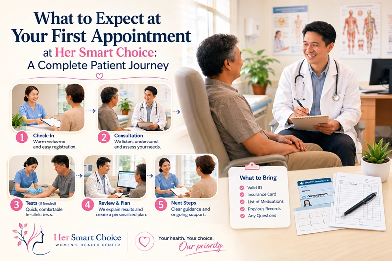 What to Expect at Your First Appointment at Her Smart Choice