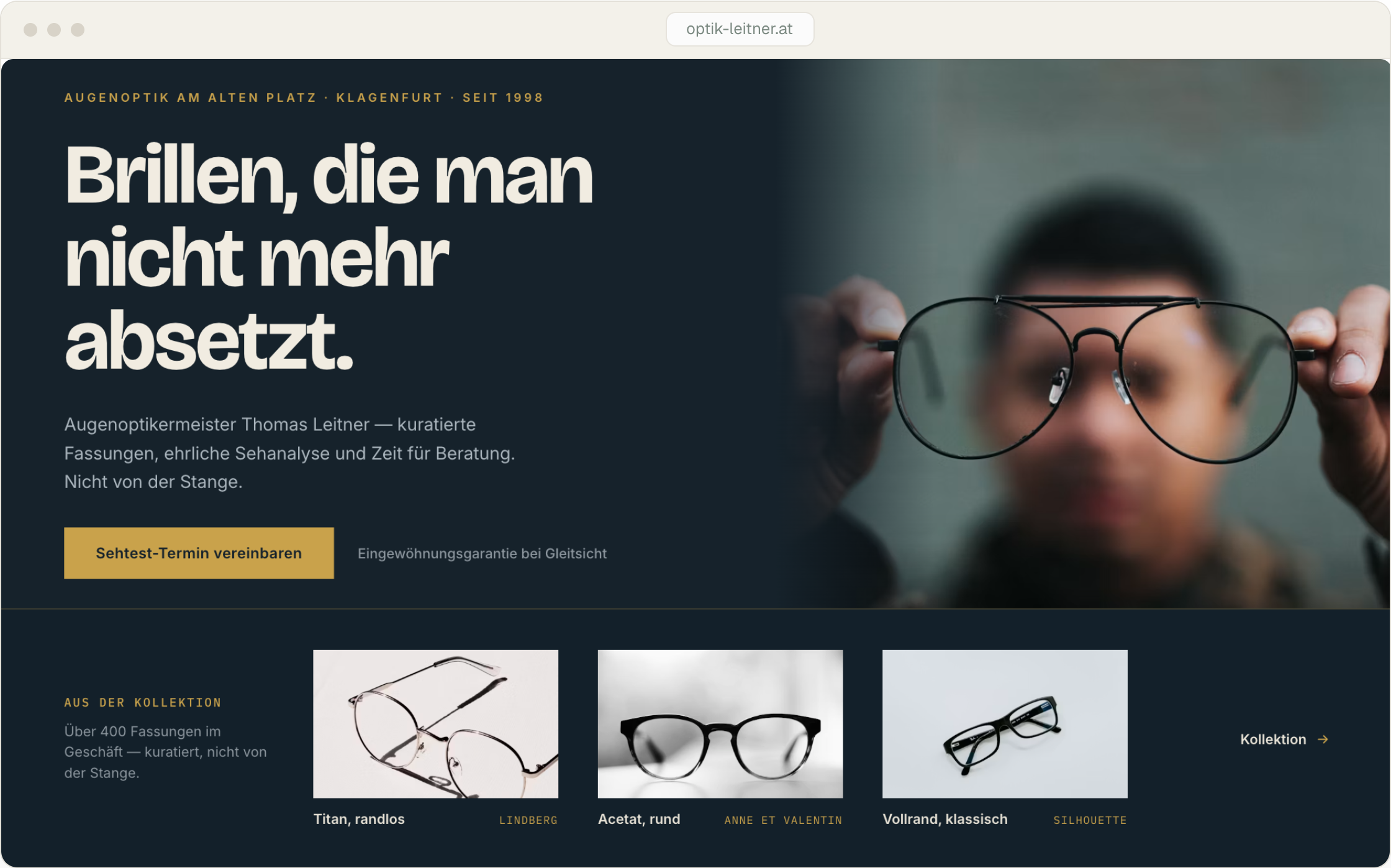 Website-Hero Optik Leitner