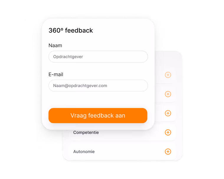 illustratie van 360 graden feedback
