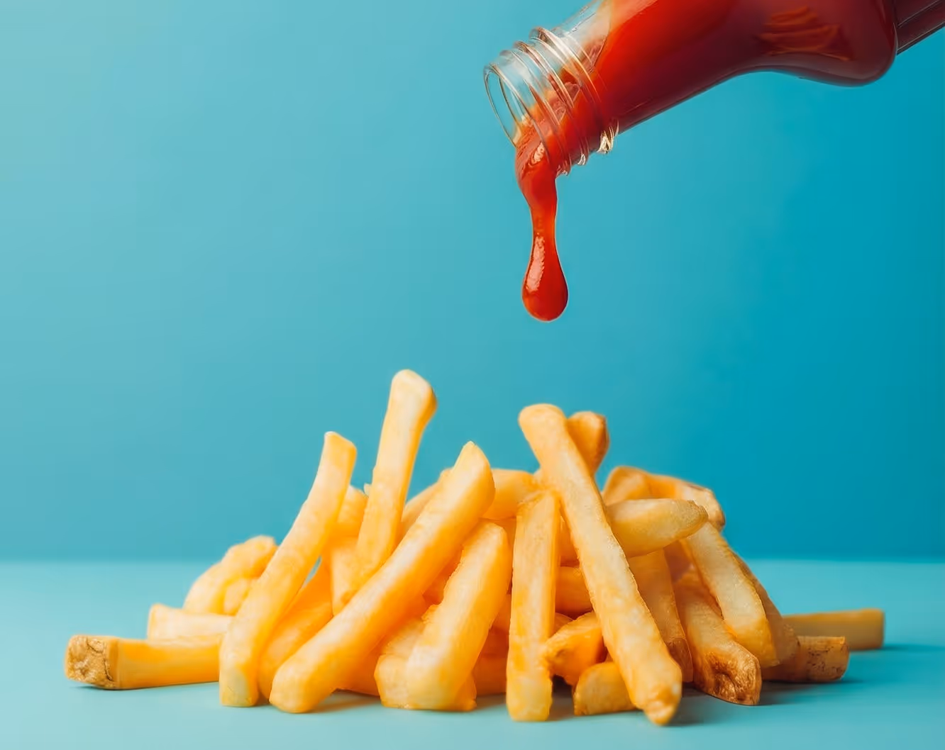 fries about to get ketchup'd