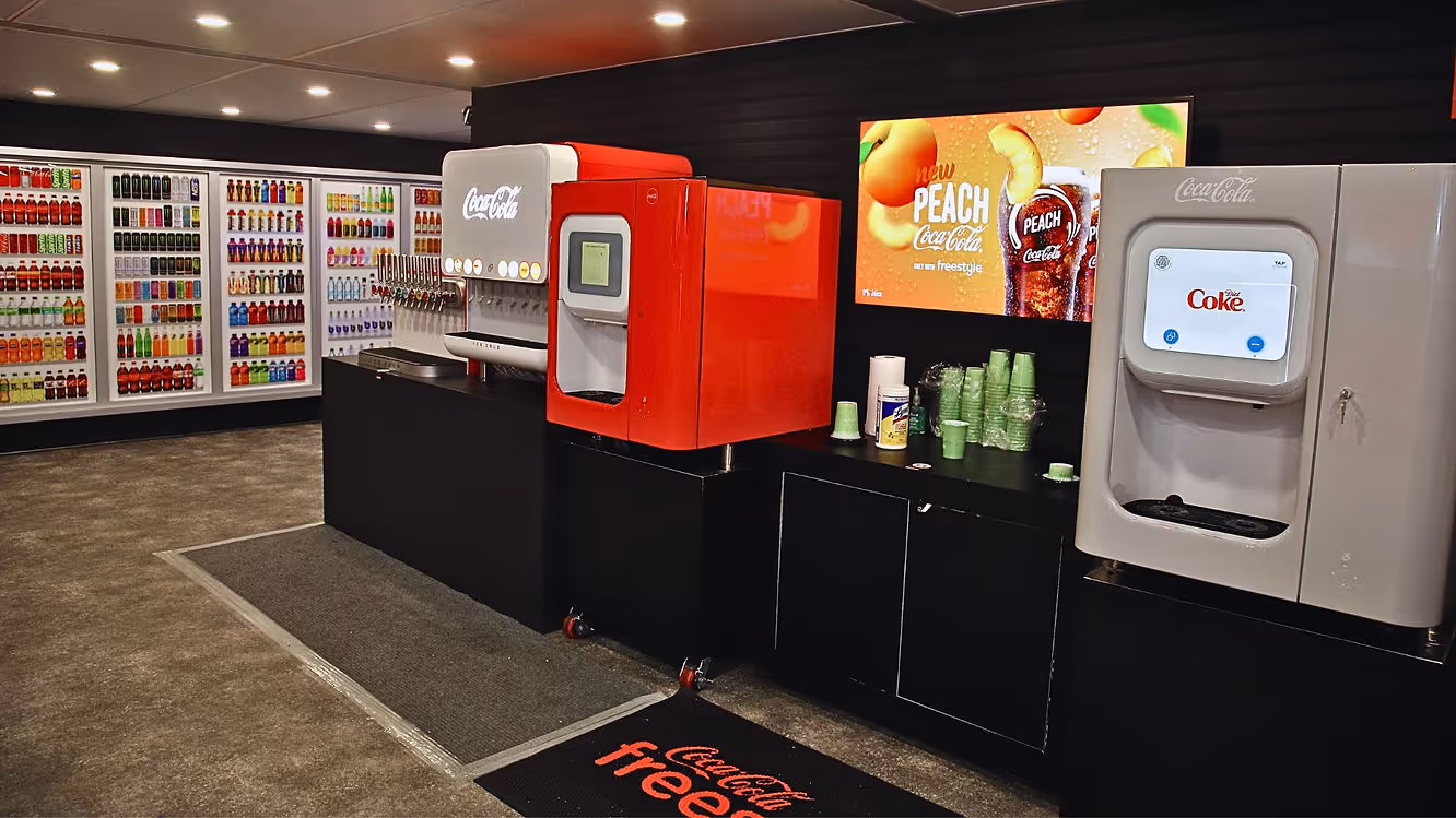 Coca-Cola Neighborhood drink station at NACS 2024.