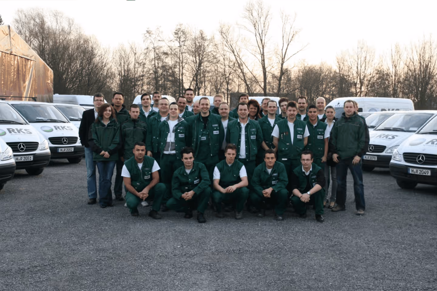 Altes Teambild des RKS Retzbach Klima Service Teams