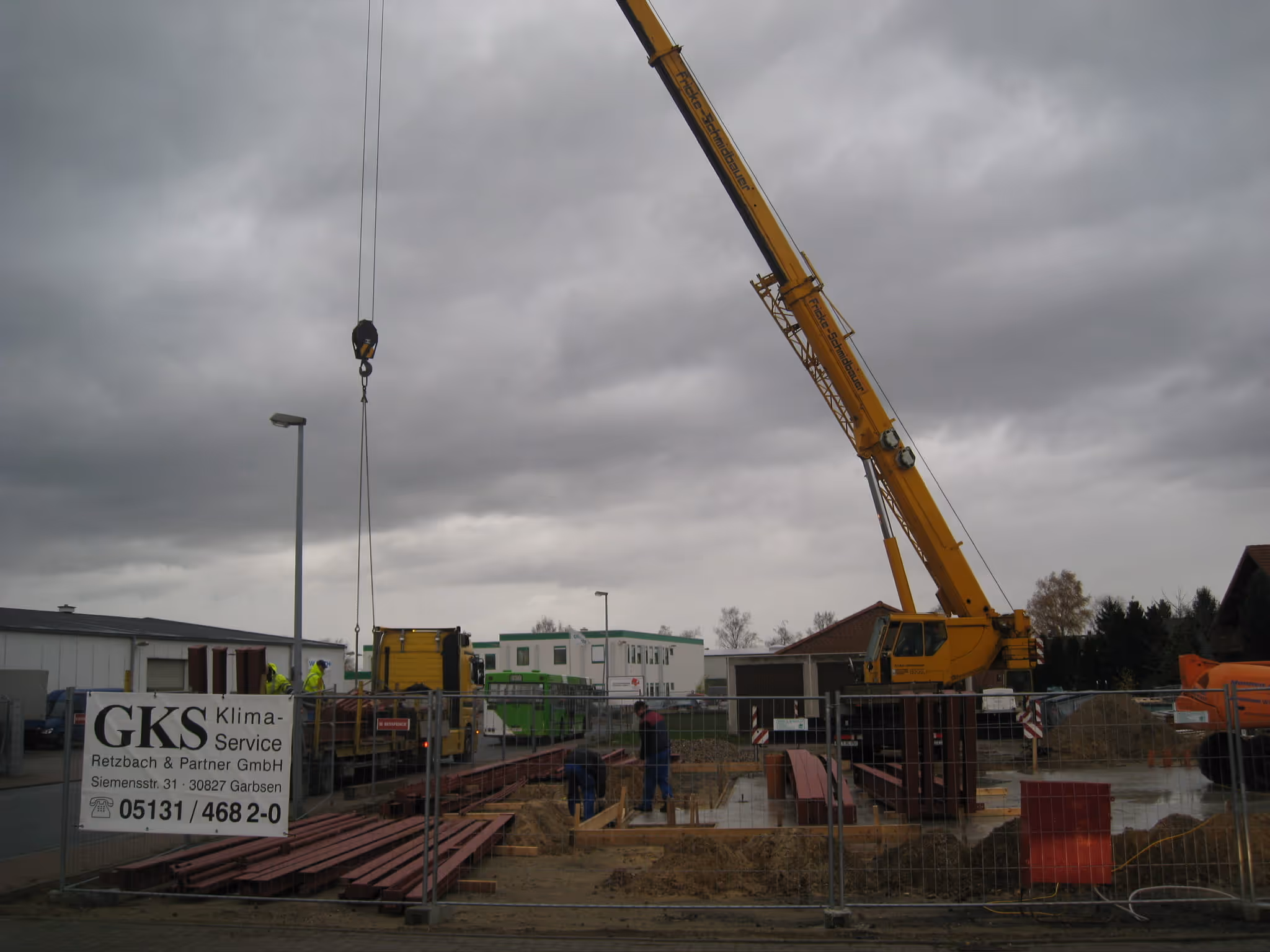 Baustelle des Hauptsitzes der RKS Retzbach Klima Service GmbH in Garbsen