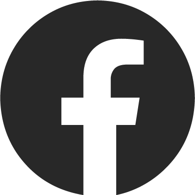 Black facebook social platform icon