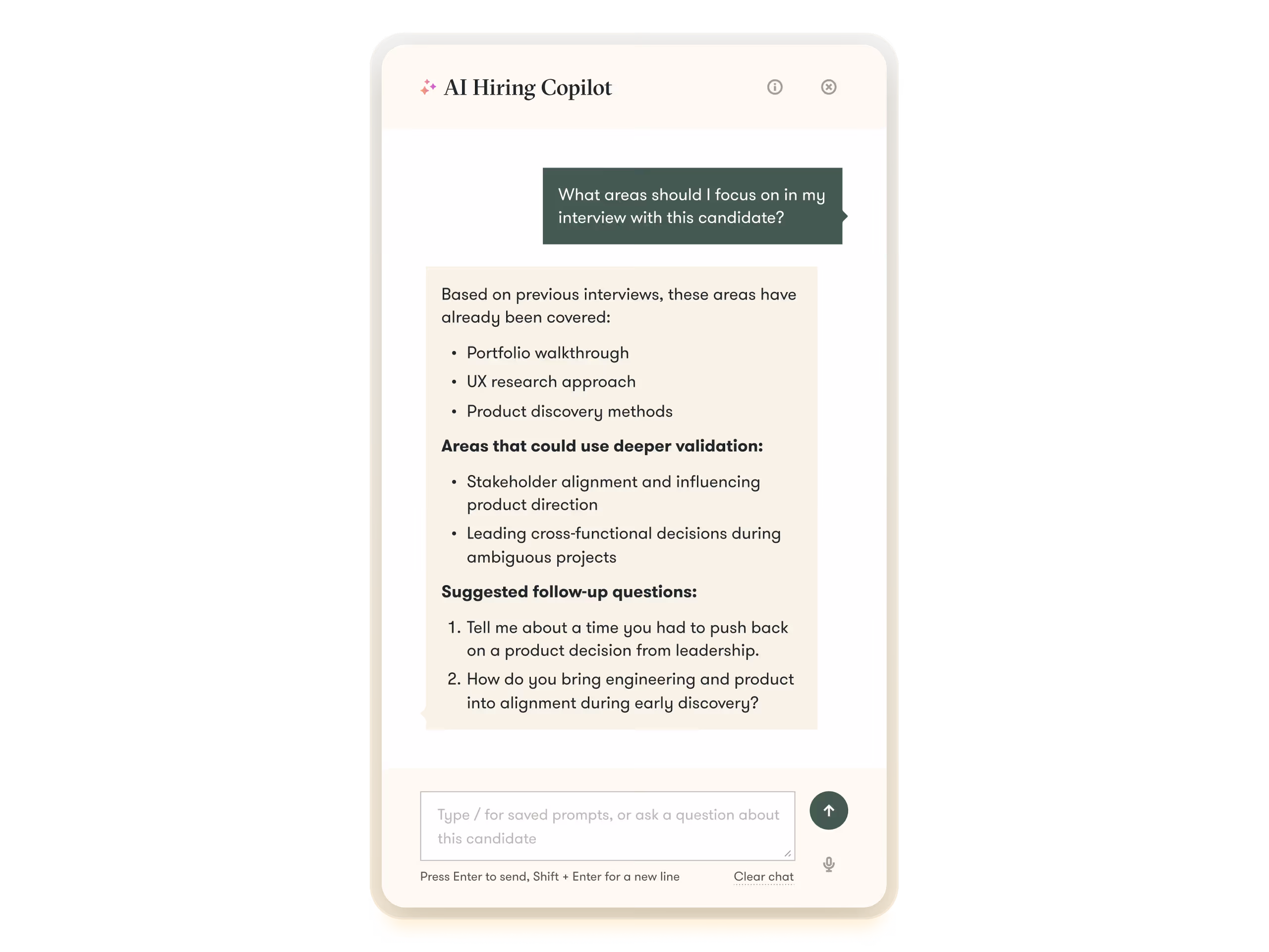 pinpoint ats ui example of ai hiring copilot in the platform to help make hiring easier