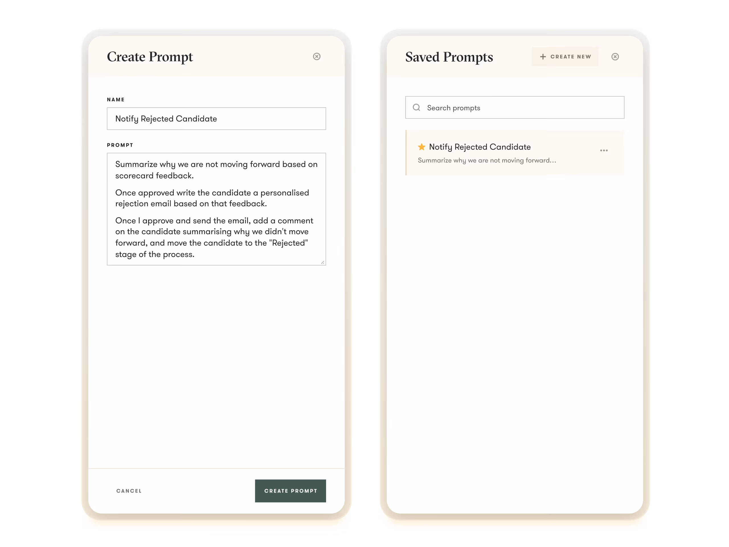 pinpoint ats ui example of ai hiring copilot in the platform to help make hiring easier